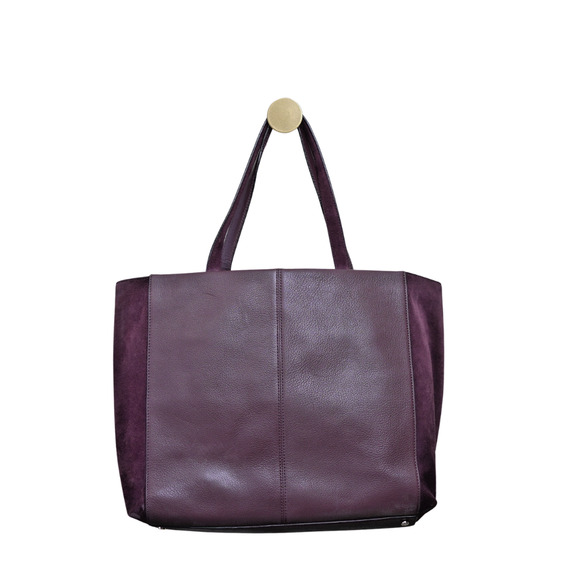 KATE SPADE Roselyn Hunts Burgundy Leather Tote Goat & Cowhide Feminine Corpcore - Picture 2 of 15